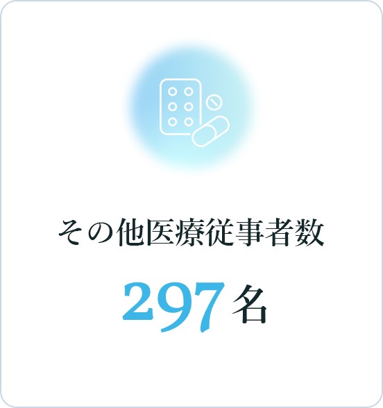 その他医療従事者数：297名
