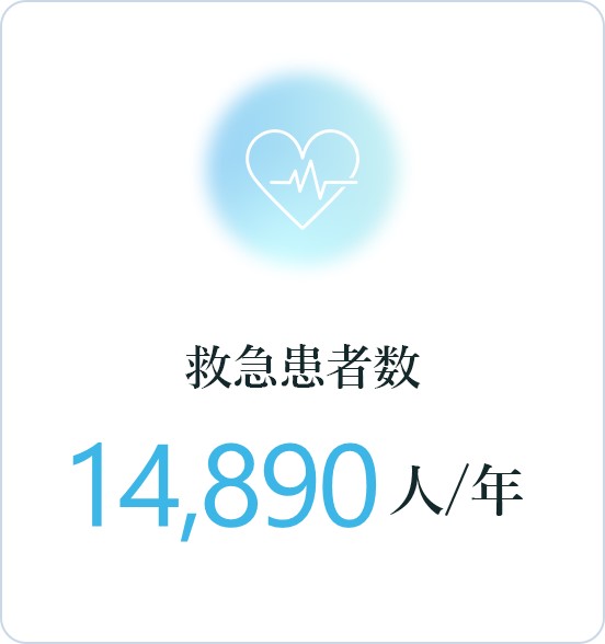 救急患者数：14,890人/年